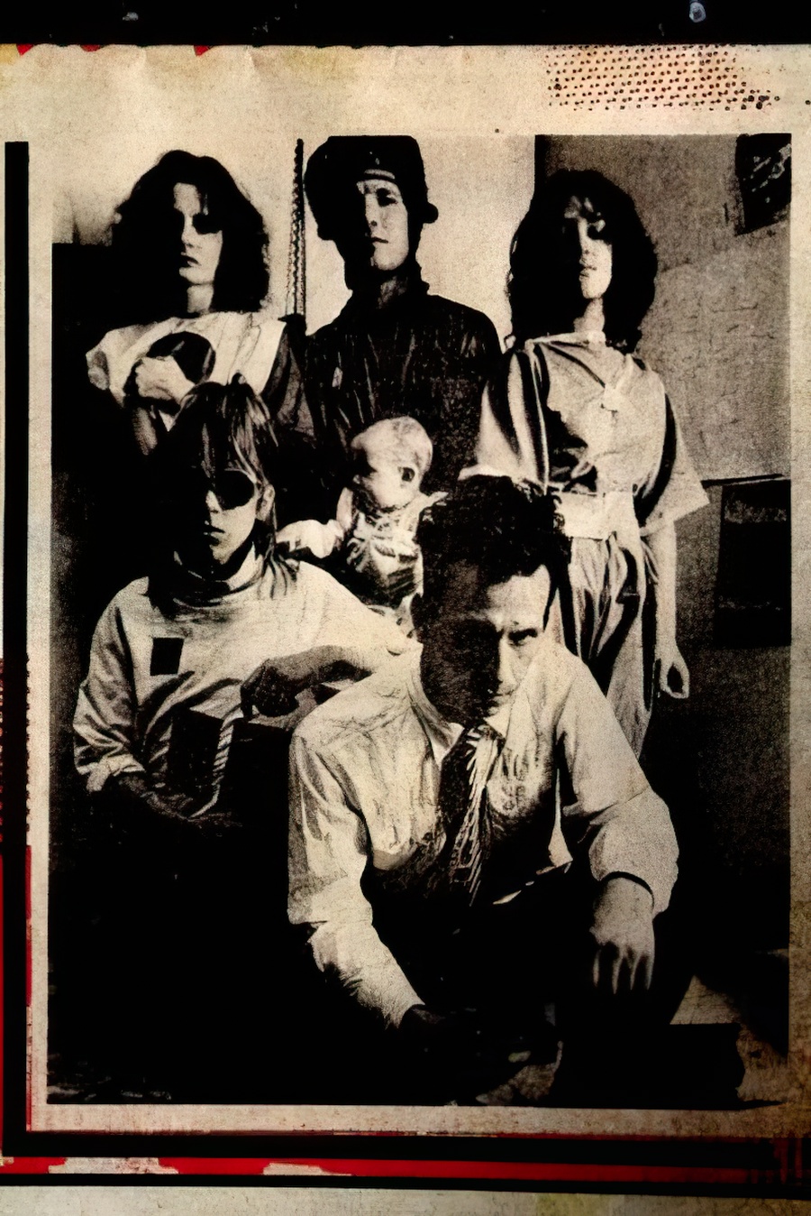 A photo in a newspaper of the band P-P Ku.