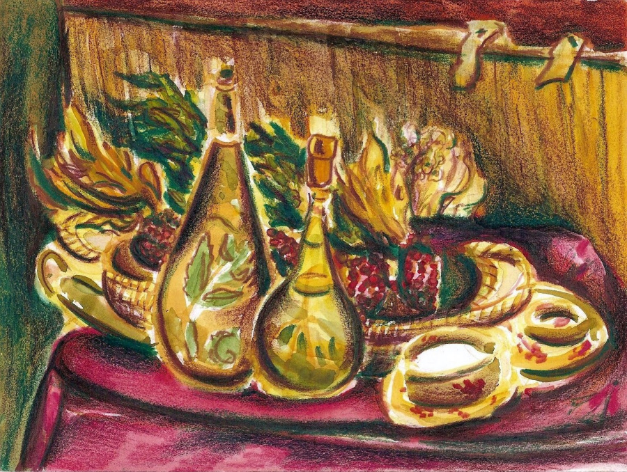 A harvest still-life.