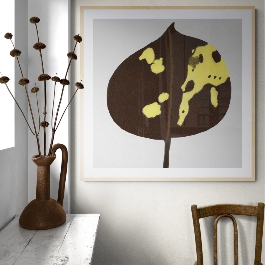 room with prints